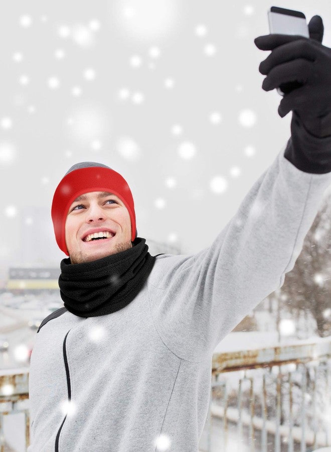 BBTO 3 Pcs Fleece Ear Warmers Muffs for Men Women Headband Ear Muffs Winter Covers for Cold Weather Running Cycling Ski(Blue, Red, Rosy) - Image 4